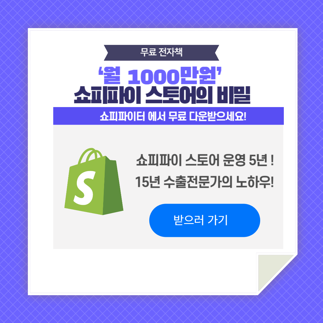 월 1,000만원 쇼피파이 스토어의 비밀: 중소기업 대표가 반드시 알아야 할 글로벌 수출 7가지 핵심 전략